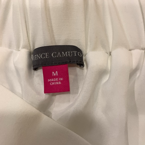 NWOT Vince Camuto White Wide Leg Pull-On Pants Size Medium - Picture 6 of 7